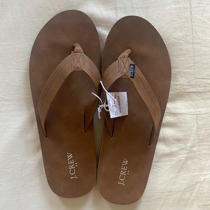 NWT J Crew Man Double Layer Sandals/Flip Flops